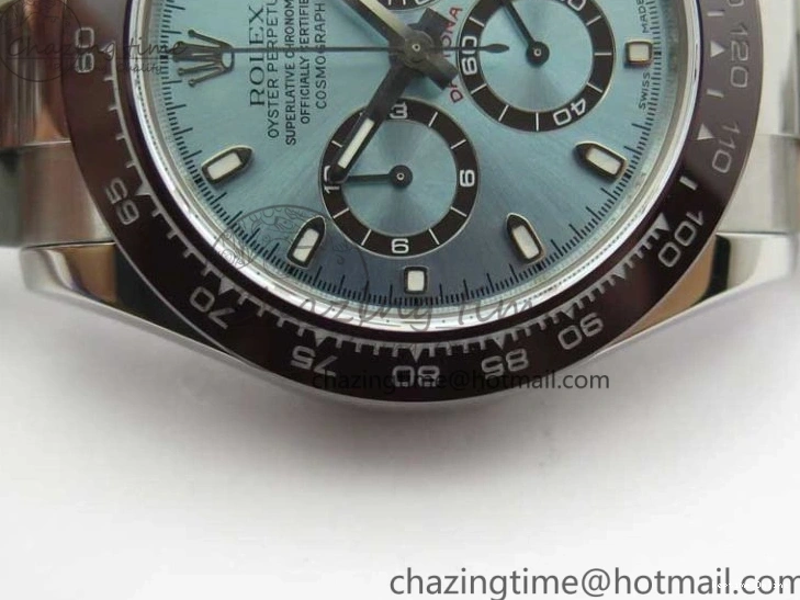 1218 Daytona 116506 Noob 1:1 Best Edition Ceramic Bezel Ice Blue Dial on SS Bracelet A Functional 2979